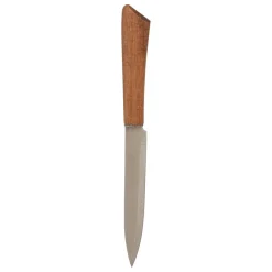 BLOC 5 COUTEAUX LAMES INOX ET MANCHE ACACIA
