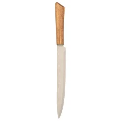 BLOC 5 COUTEAUX LAMES INOX ET MANCHE ACACIA