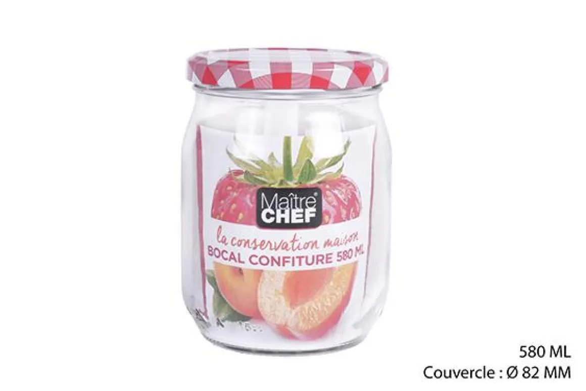 BOCAL CONFITURE EN VERRE 580ML