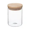 BOCAL VERRE ET BOIS HERMETIQUE 0.6L