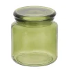 BOITE A COTON VERRE VERT OLIVE 500ML