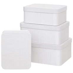 BOITE CARTON POLYBOX ARCHE BEIGE D.39.5X30X26CM