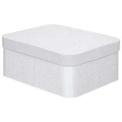 BOITE CARTON POLYBOX ARCHE BEIGE D.39.5X30X26CM