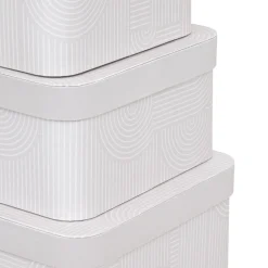 BOITE CARTON POLYBOX ARCHE BEIGE D.35X26X14.5CM