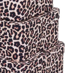 BOITE CARTON POLYBOX LEOPARD D.39.5X30X26CM