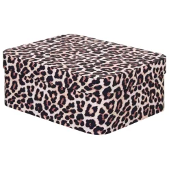 BOITE CARTON POLYBOX LEOPARD D.30.5X24X12.8CM