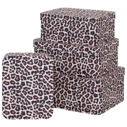 BOITE CARTON POLYBOX LEOPARD D.30.5X24X12.8CM