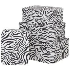 BOITE CARTON POLYBOX ZEBRA D.28X22X11.5CM