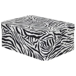 BOITE CARTON POLYBOX ZEBRA D.35X26X14.5CM