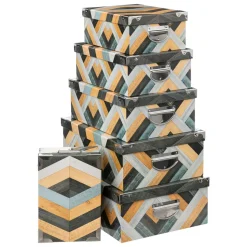 BOITE COINS METAL MARQUETERIE D.44X31X15CM
