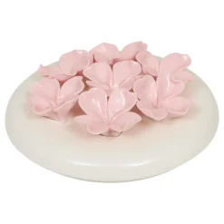 BOITE DECO CERAMIQUE FLEUR DE ROSE