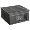 BOITE DE RANGEMENT GRIS CHINE 30X30X15CM