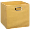 BOITE DE RANGEMENT 31X31CM JAUNE