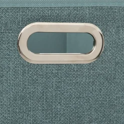 BOITE DE RANGEMENT 31X31CM PETROLE CHINE
