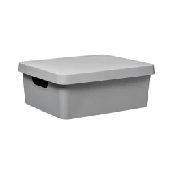 BOITE MAT 11L GRIS D.27.7X37X13.8CM