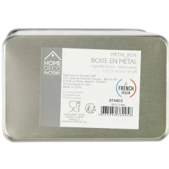 BOITE PATE METAL EMBOSSE BROOKLYN