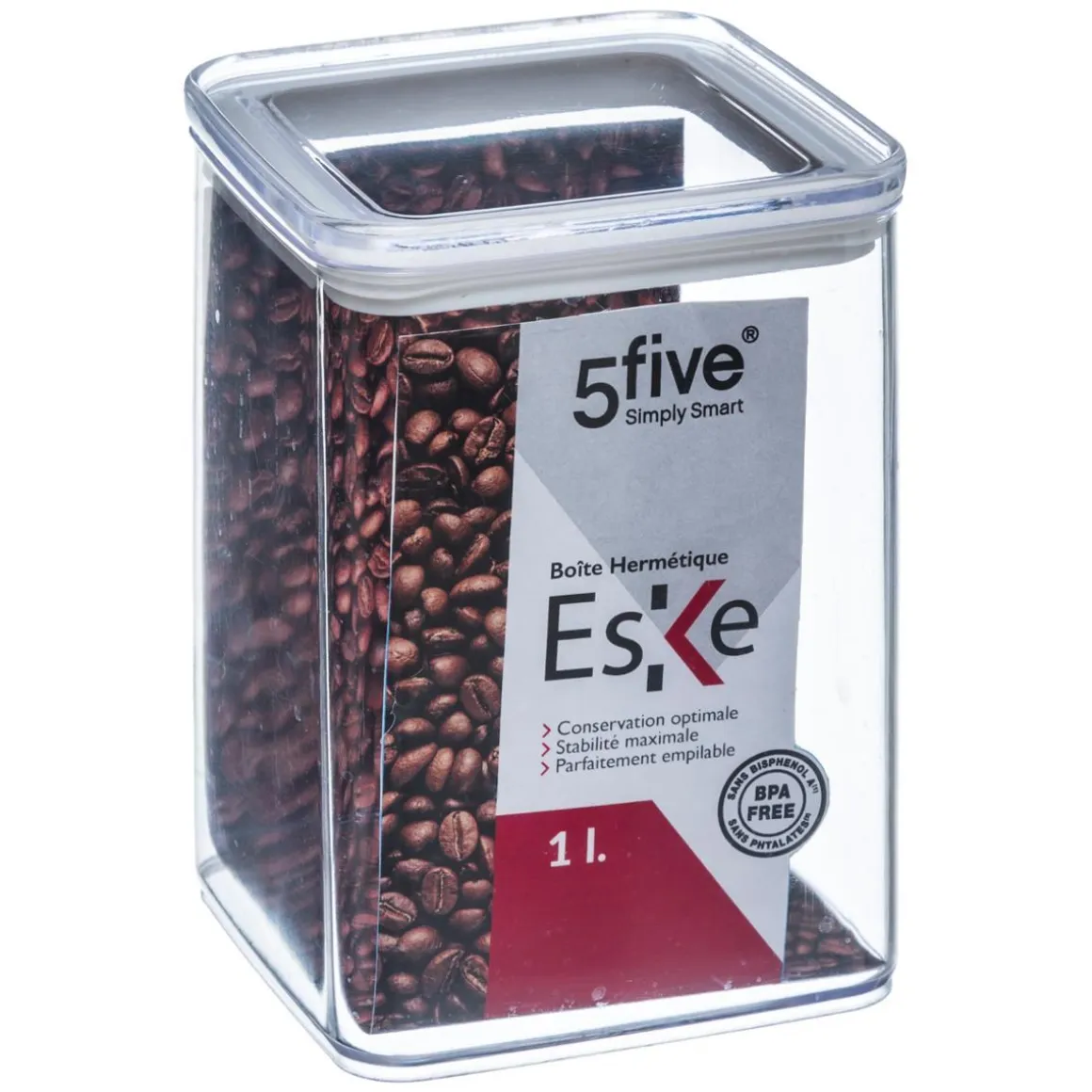 BOITE PLASTIQUE CARRE 1L ESKE