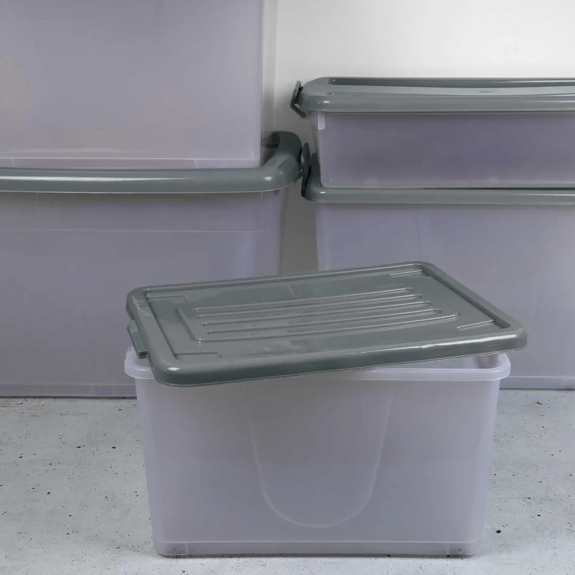 BOITE RANGEMENT PLASTIQUE 50L