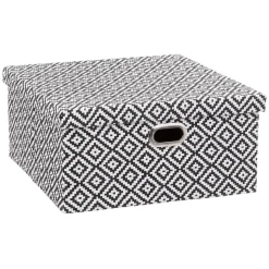 BOITE RANGEMENT 31X15CM AVEC COUVERCLE