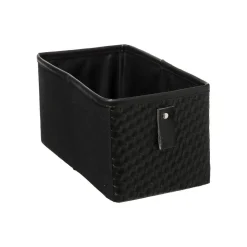 BOITE RANGEMENT 15X31CM CUIR TRESSE