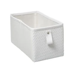 BOITE RANGEMENT 15X31CM CUIR TRESSE