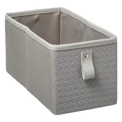 BOITE RANGEMENT 15X31CM CUIR TRESSE