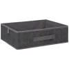 BOITE RANGEMENT 31X28X11CM GRIS CHINE
