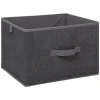 BOITE RANGEMENT 31X28X24CM GRIS CHINE