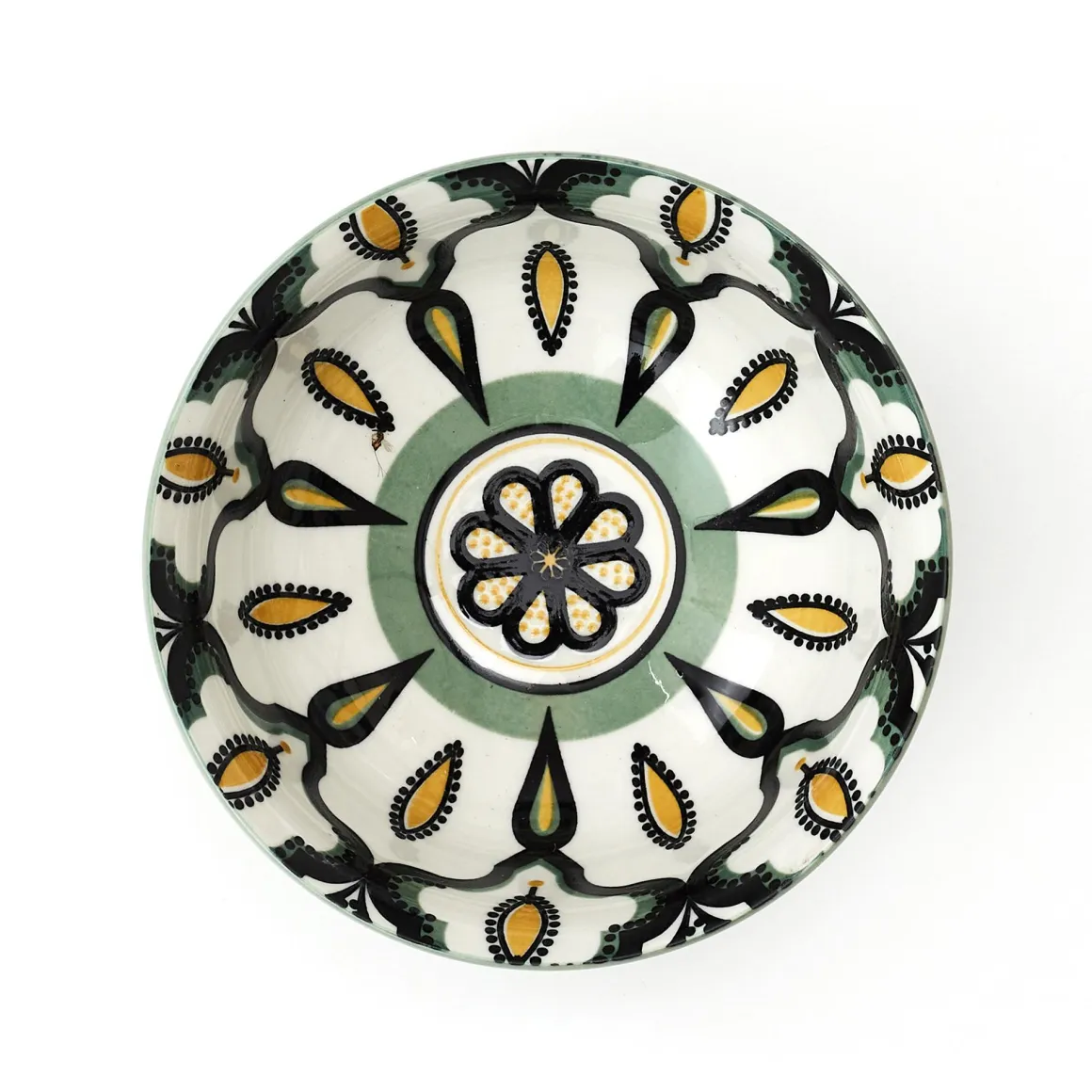 BOL MANDALA VERT D.12CM