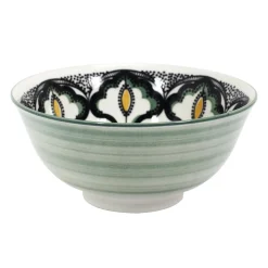 BOL MANDALA VERT D.15CM