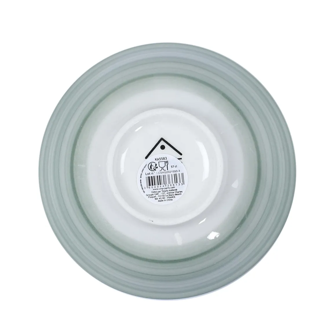 BOL MANDALA VERT D.15CM