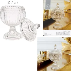 BONBONNIERE RONDE SUR PIED H15CM