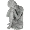 BOUDDHA ASSIS D.25.5X25.5X36CM
