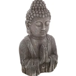 BOUDDHA EFFET BOIS H.48CM