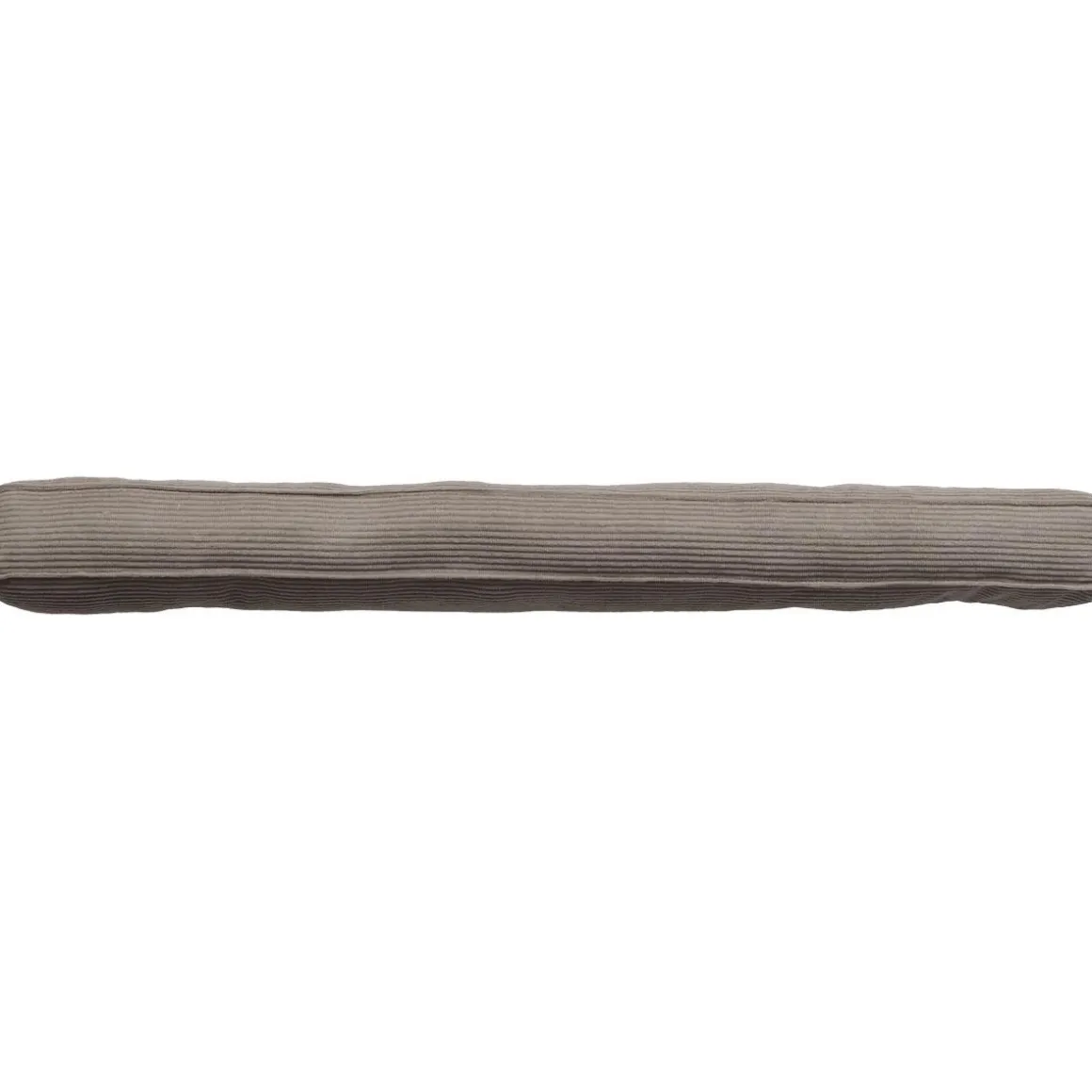 BOUDIN PORTE CARRE VELOURS 80CM BANDE AGRIPP TAUPE