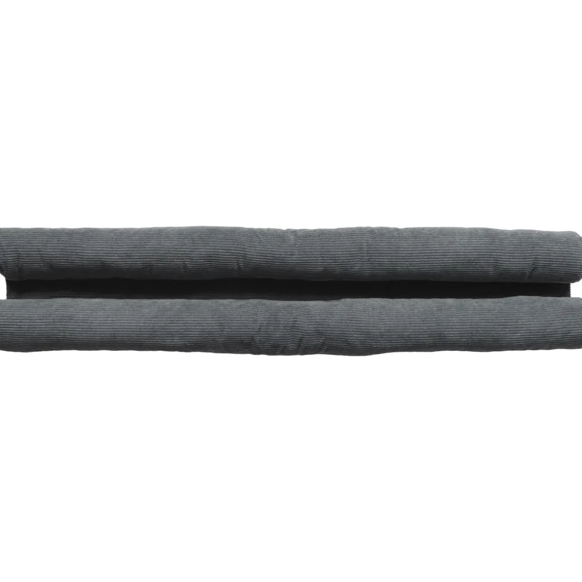 BOUDIN PORTE DOUBLE BOURRELET VELOURS COTELE 80CM GRIS