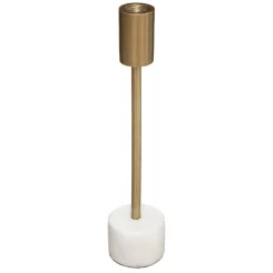 BOUGEOIR MARBRE SUITE BLANC H.27CM