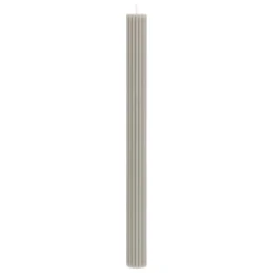 BOUGIE BATON DEMI GRIS CLAIR H.26CM