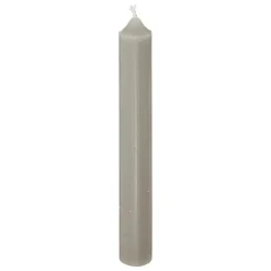 BOUGIE BATON HUGO GRIS H.16CM X10 PIECES