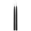 BOUGIE BATON HUGO NOIR H.30CM X2 PIECES