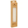 BOUGIE BATON TWIST MANY BLANC H.25CM X4 PIECES