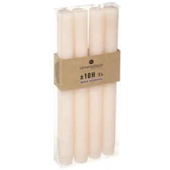 BOUGIE BATON X4 RUSTIC ROSE H.24.5CM