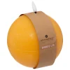 BOUGIE BOULE LED MOLIA JAUNE D.12CM