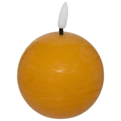 BOUGIE BOULE LED MOLIA JAUNE D.12CM