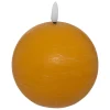BOUGIE BOULE LED MOLIA JAUNE D.10CM