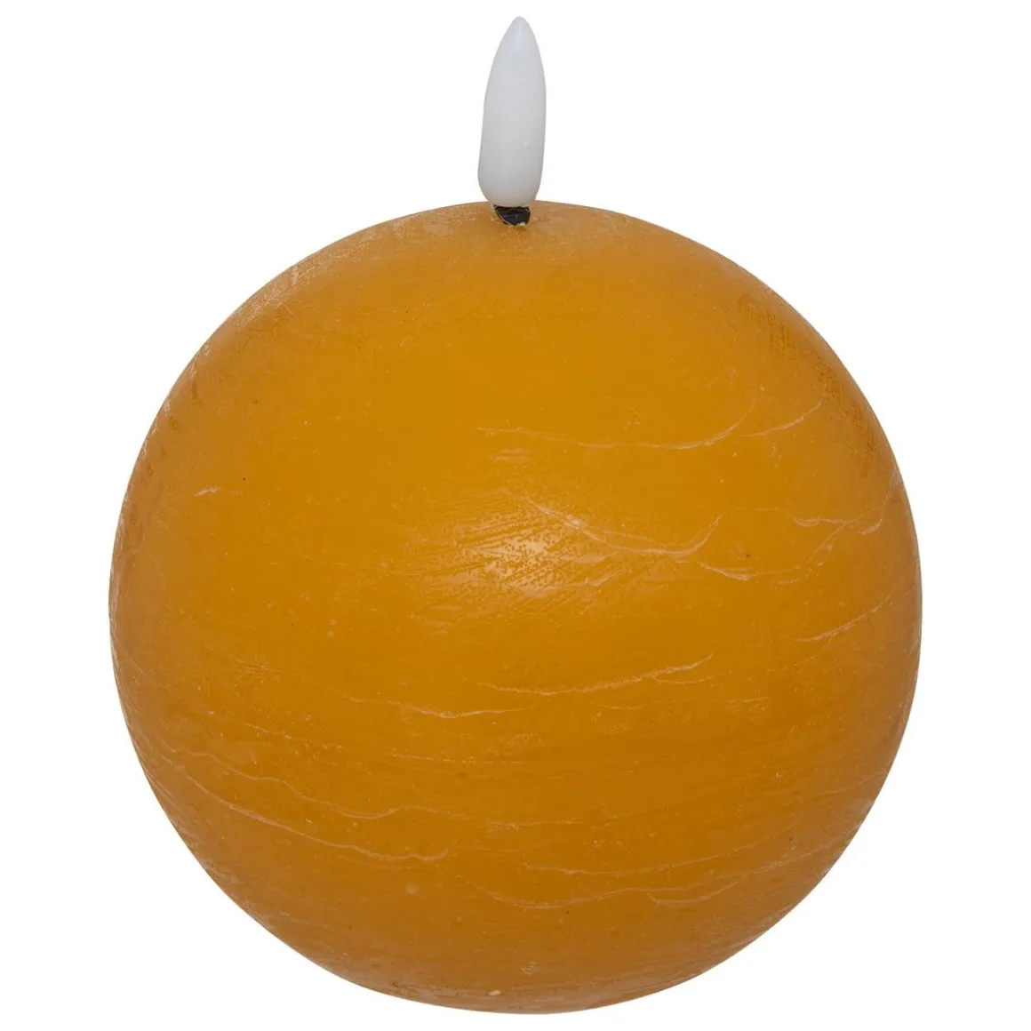 BOUGIE BOULE LED MOLIA JAUNE D.10CM