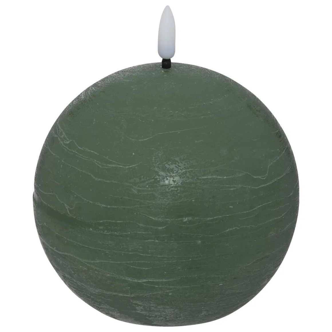 BOUGIE BOULE LED MOLIA VERT D.8CM