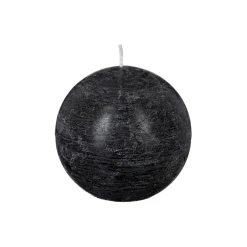 BOUGIE BOULE OLIA NOIR D.10CM