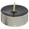 BOUGIE CHAUFFE PLAT HUGO NOIR D.3.75CM X18 PIECES