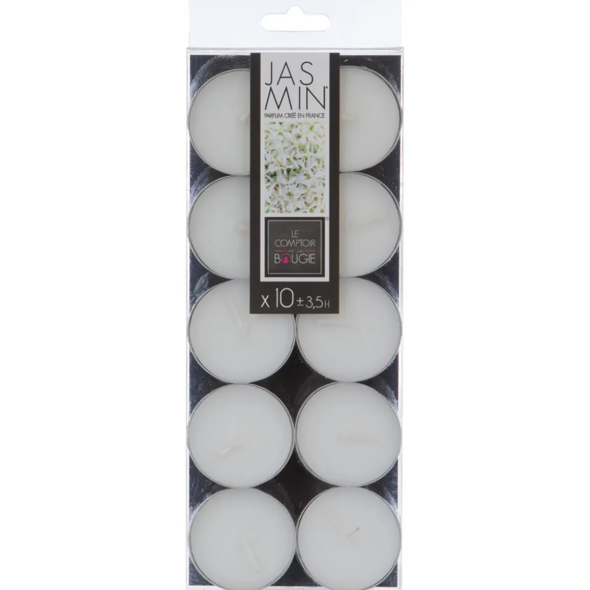 BOUGIE CHAUFFE PLAT PARFUMEE JASMIN X10 PIECES